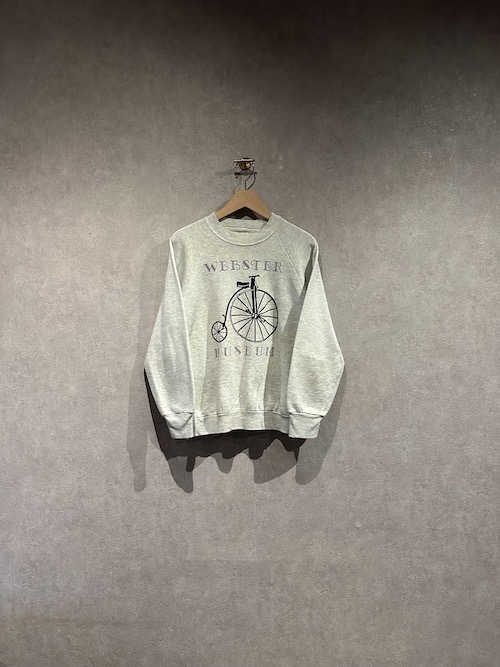 「used」80’s-90’s Unknown Brand Sweat “WEBSTER MUSEUM”（F:M相当）