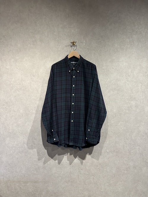 「used」80’s-90’s Polo Ralph Lauren Check Shirt “BLAIRE”（XXL）