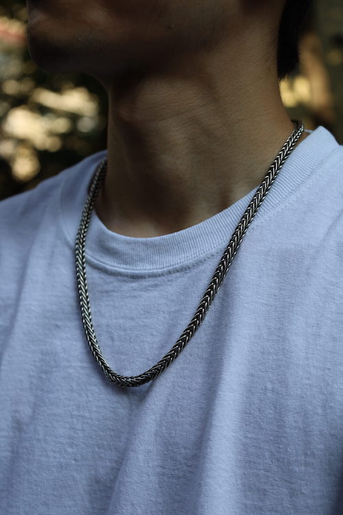 「Indian Jewelry」Steve Arviso Money Chain Necklace（L590 W5×5）