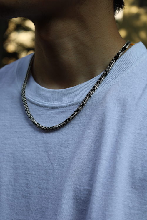 「Indian Jewelry」Steve Arviso Money Chain Necklace（L 530 W5×4）