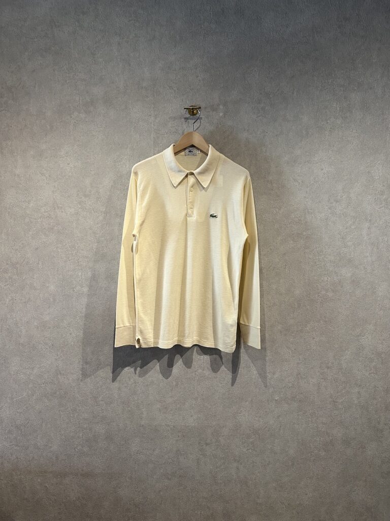 「used」80’s IZOD LACOSTE L/S Polo Shirt  (L）