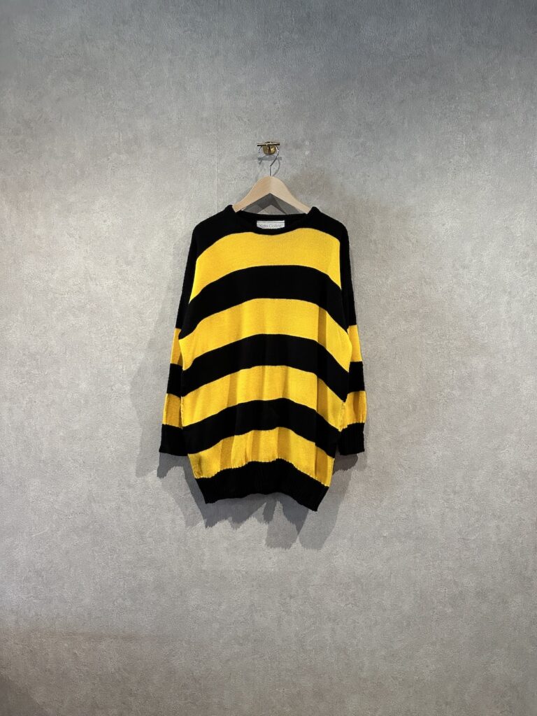 「used」80’s-90’s USA製 Kate Collins Border Knit（F:M相当)