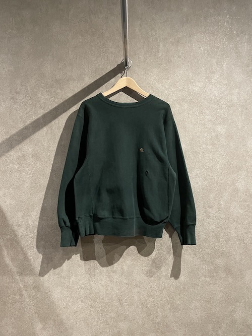 「used」Champion Reverse Weave Sweat Green Over Dye（F）
